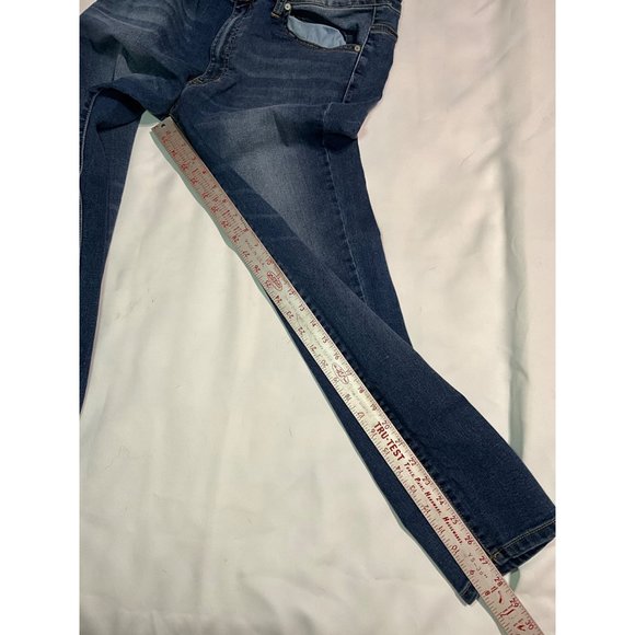 KanCan Skinny Denim Blue Jeans Zip front pockets Size 13 - Picture 5 of 7